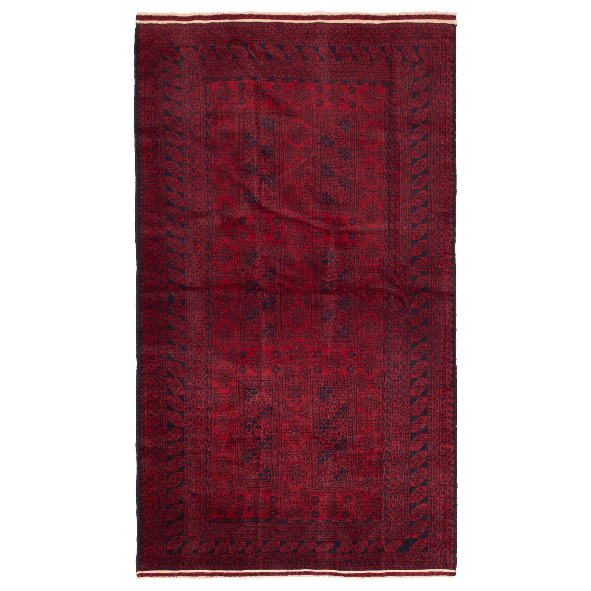 Ecarpetgallery Hand Knotted Teimani Red Wool Rug 43 X 710