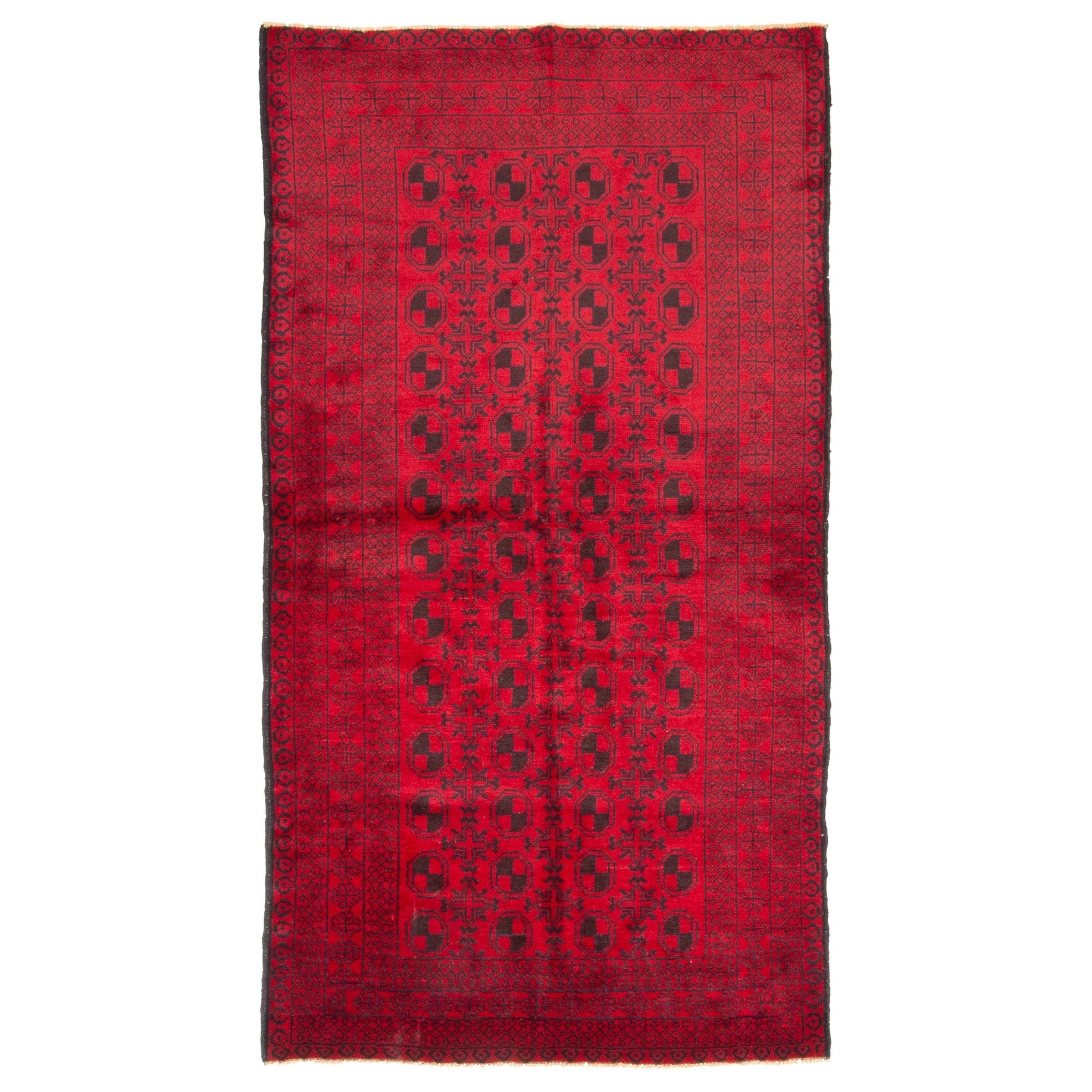 Ecarpetgallery Hand Knotted Teimani Red Wool Rug 36 X 65
