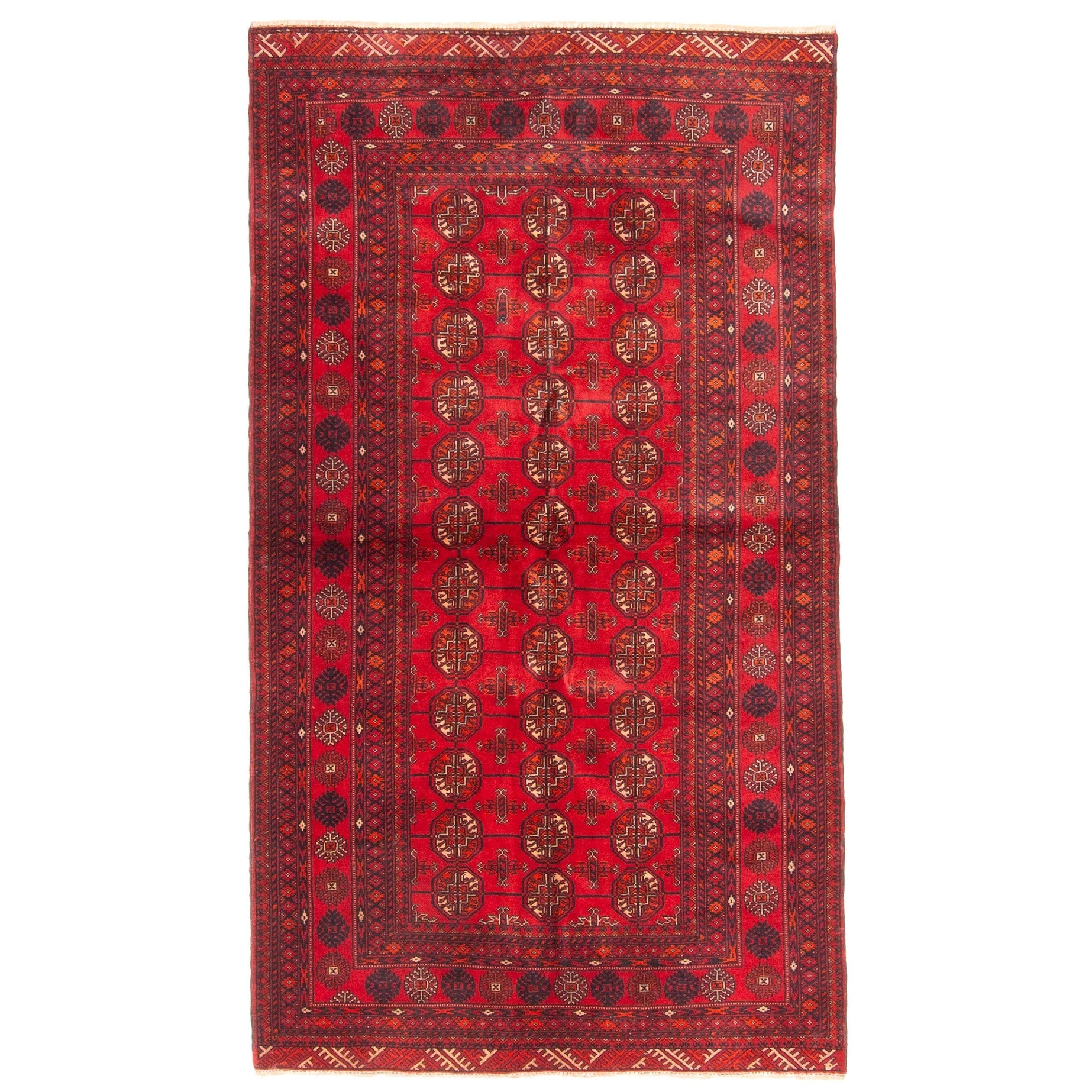 Ecarpetgallery Hand Knotted Teimani Red Wool Rug 37 X 65