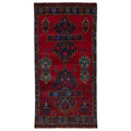 Ecarpetgallery Hand Knotted Teimani Red Wool Rug 211 X 62