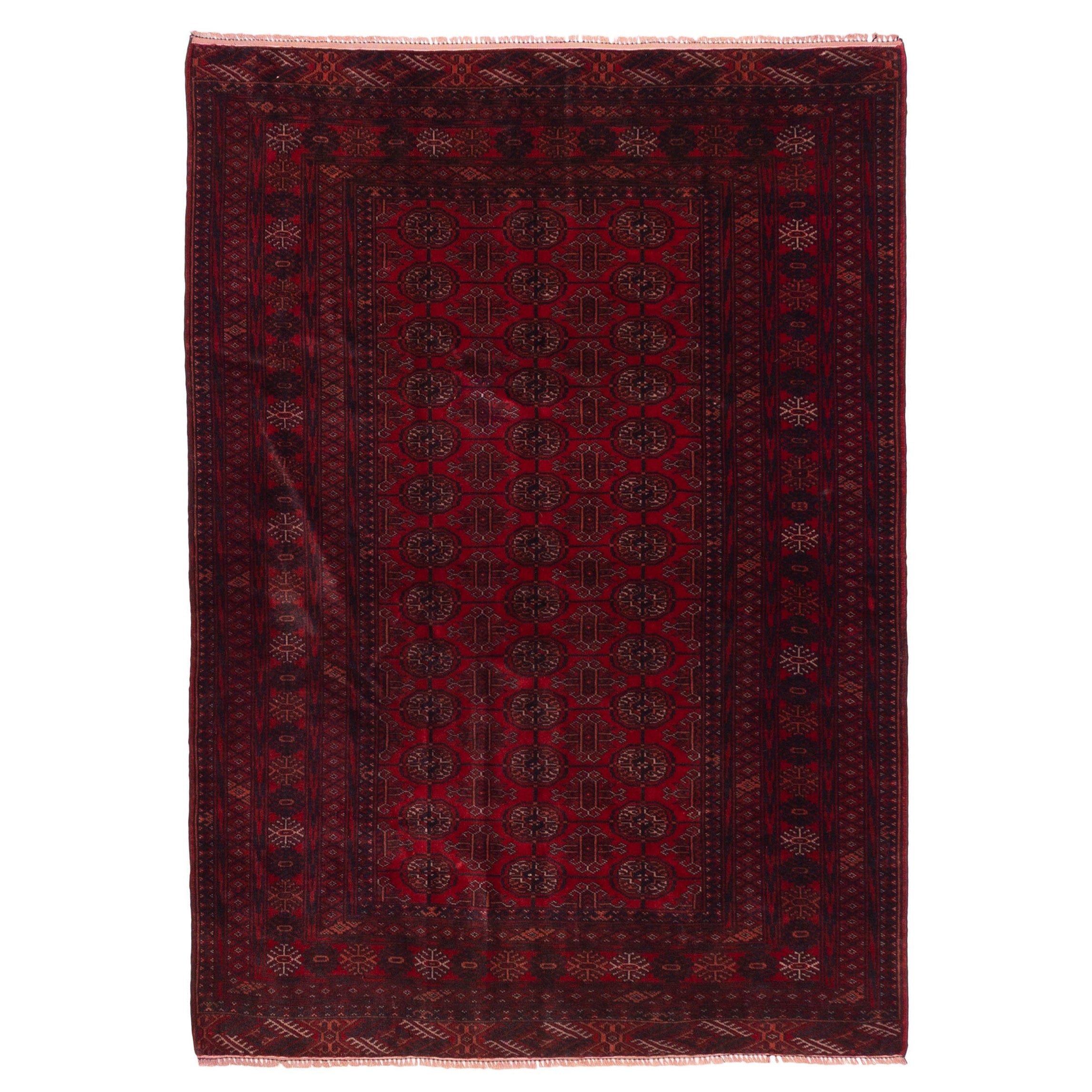 Ecarpetgallery Hand Knotted Teimani Red Wool Rug 311 X 57