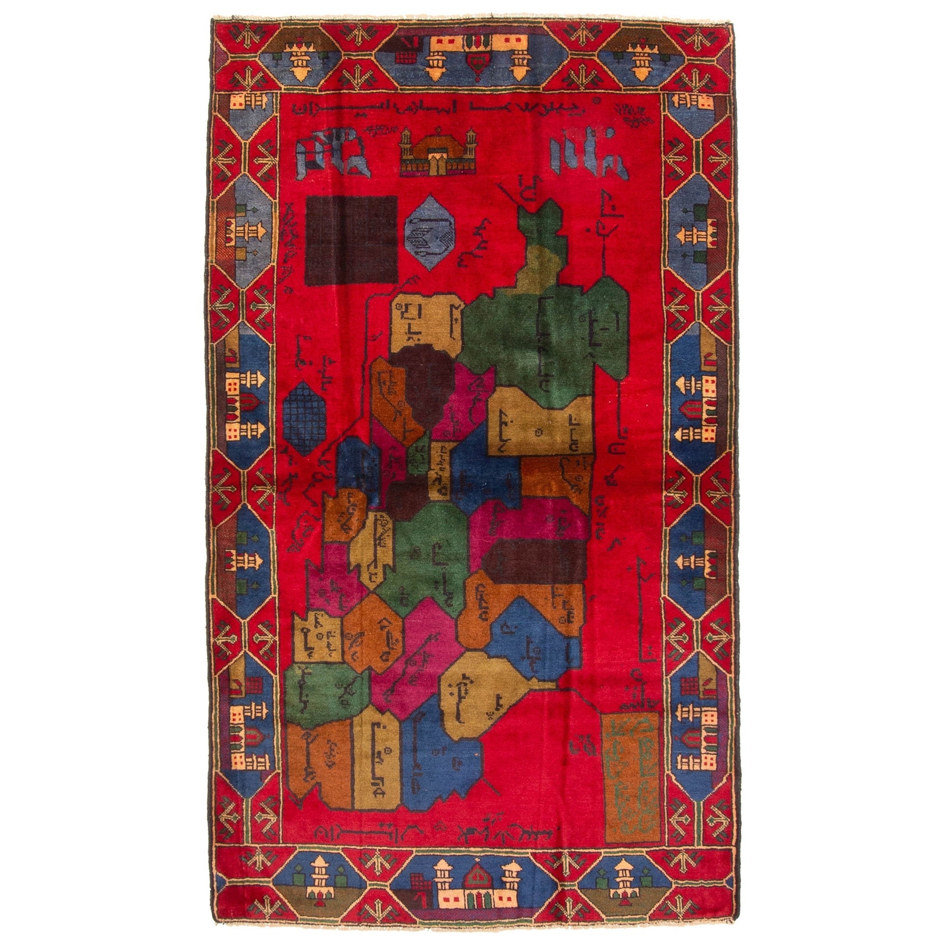 Ecarpetgallery Hand Knotted Teimani Red Wool Rug 39 X 64