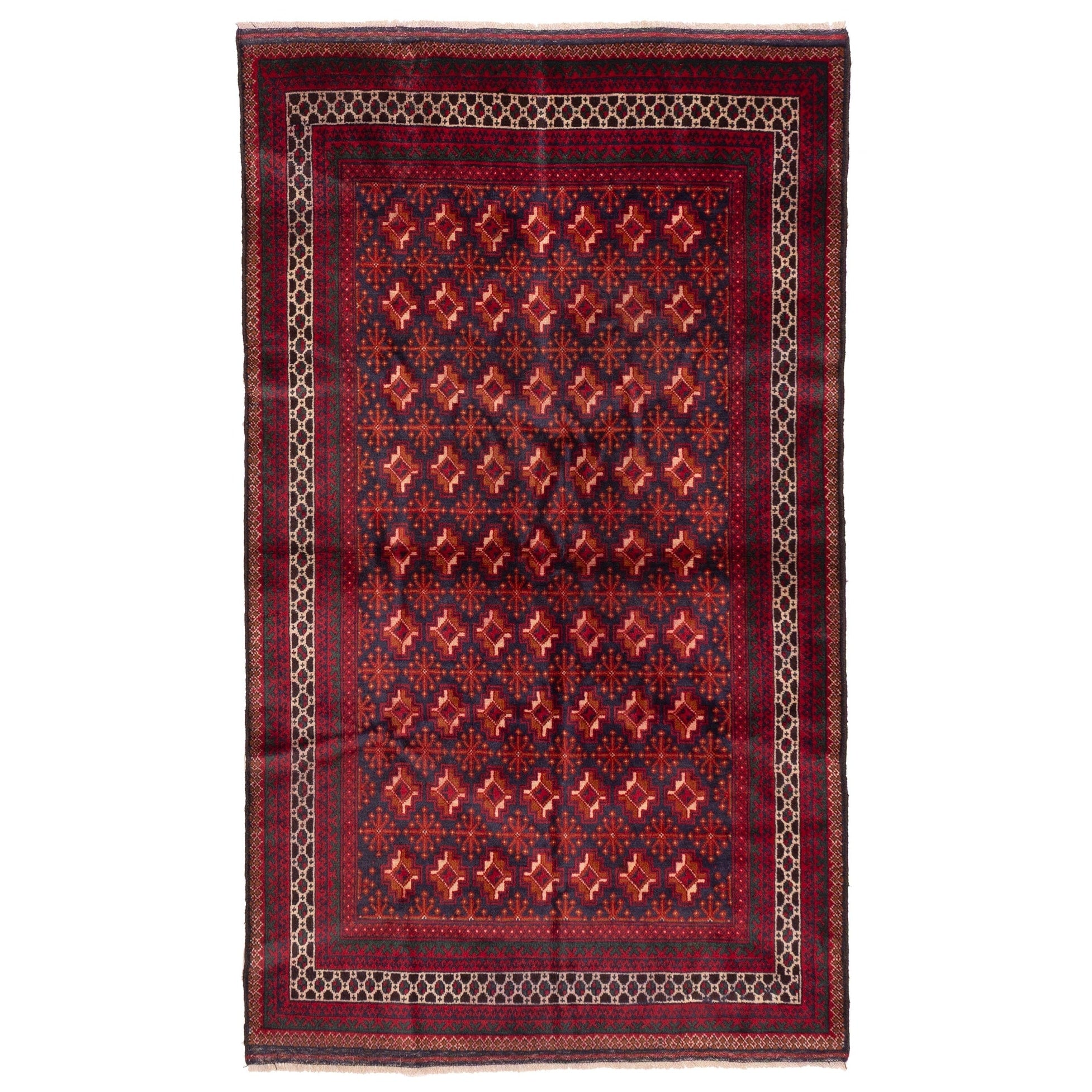 Ecarpetgallery Hand Knotted Teimani Red Wool Rug 39 X 69