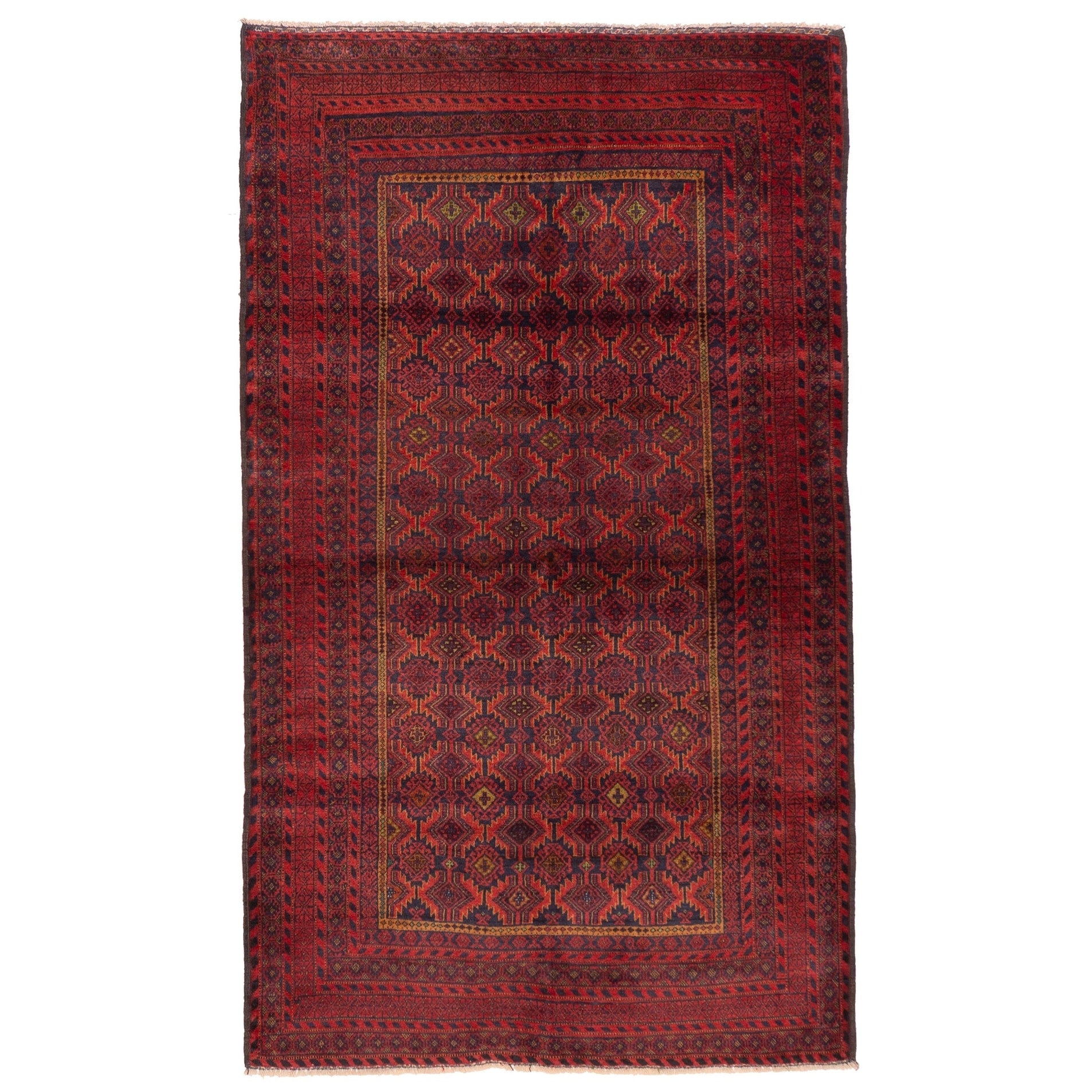 Ecarpetgallery Hand Knotted Teimani Red Wool Rug 39 X 65
