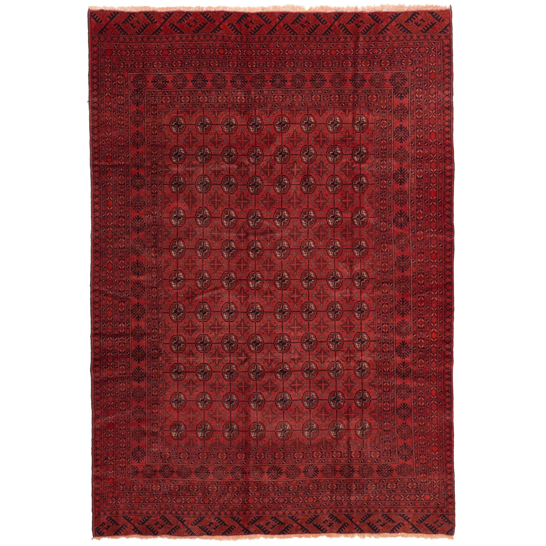 Ecarpetgallery Hand Knotted Teimani Red Wool Rug 66 X 92