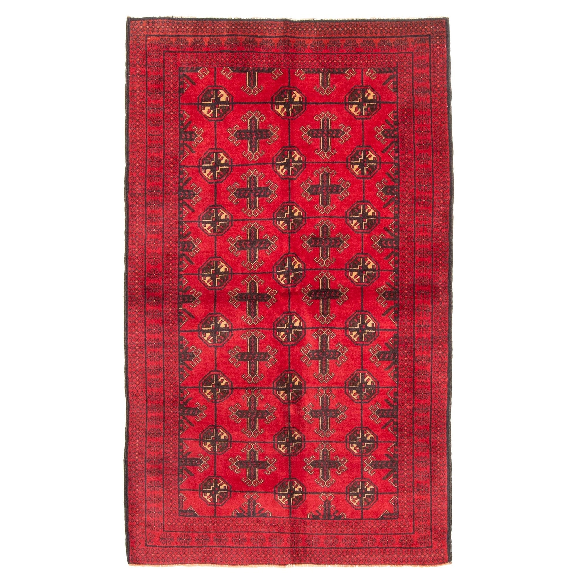 Ecarpetgallery Hand Knotted Teimani Red Wool Rug 36 X 511
