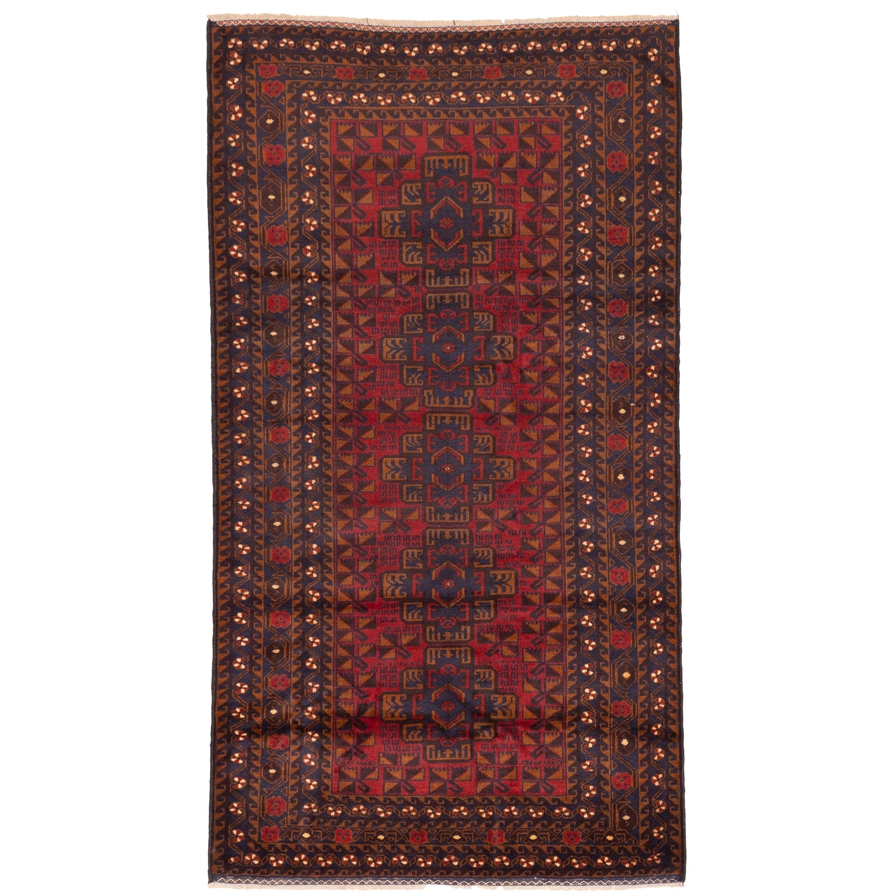 Ecarpetgallery Hand Knotted Teimani Red Wool Rug 40 X 75