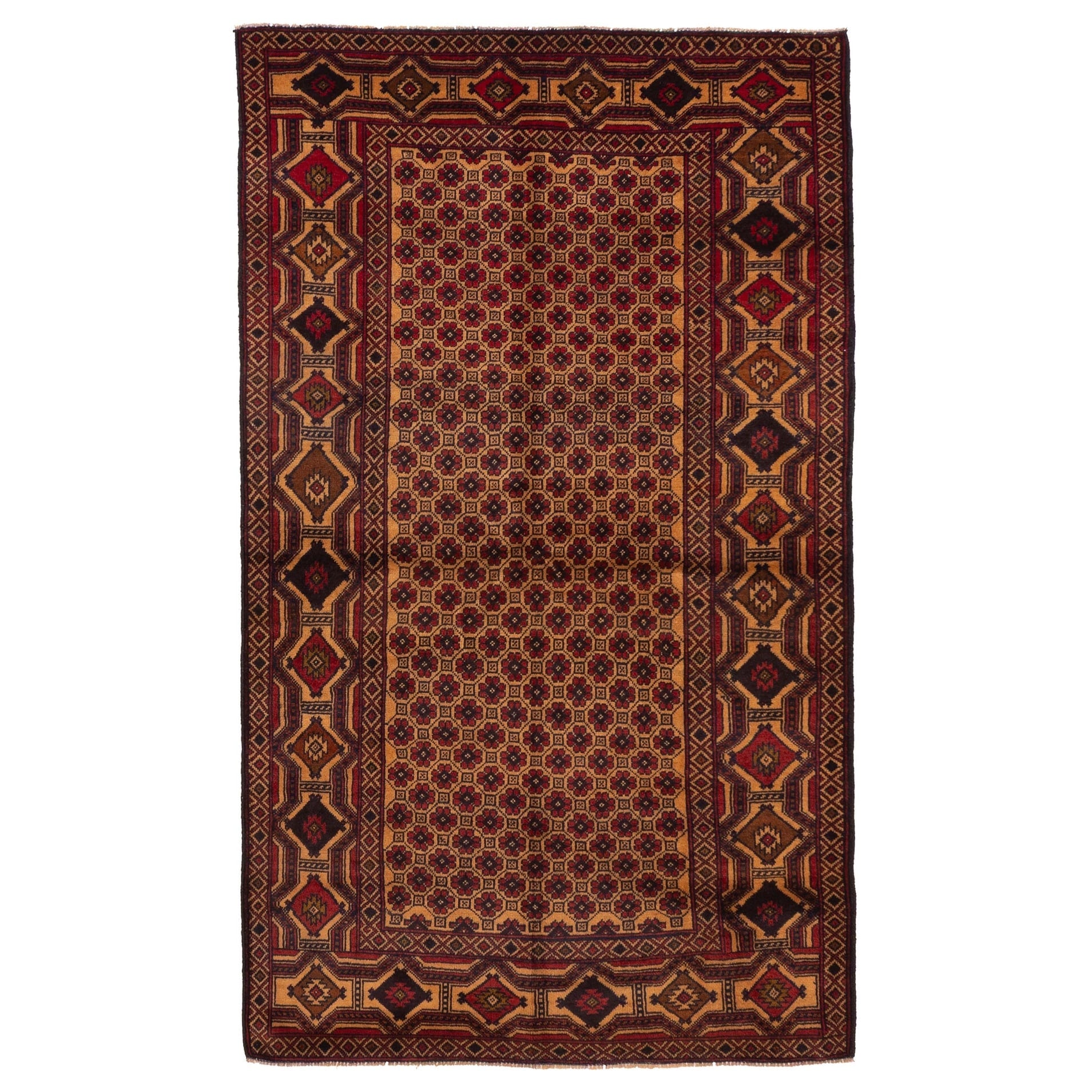 Ecarpetgallery Hand Knotted Teimani Tan Wool Rug 39 X 65