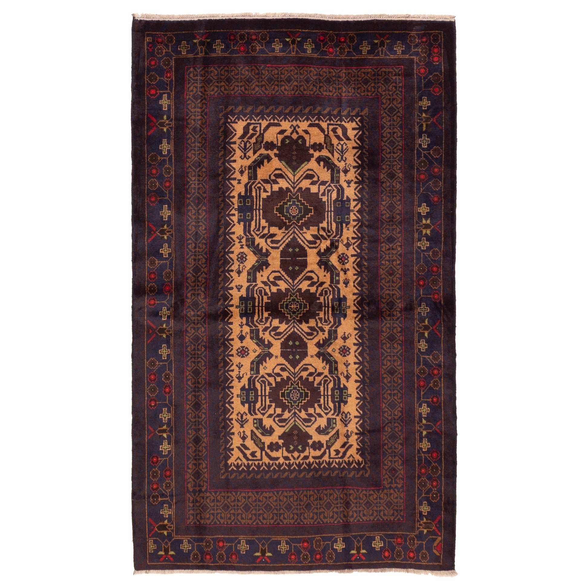 Ecarpetgallery Hand Knotted Teimani Tan Wool Rug 40 X 611