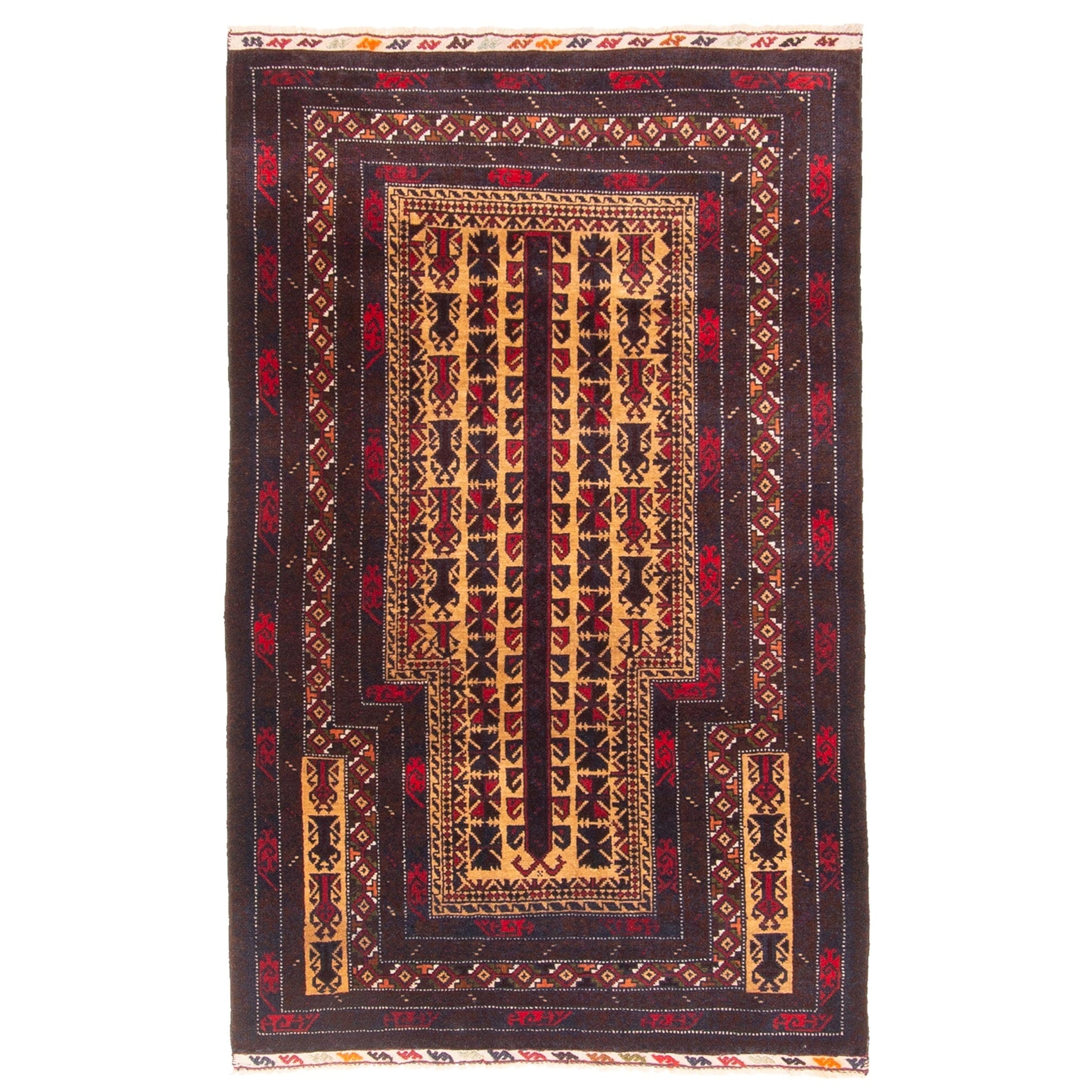 Ecarpetgallery Hand Knotted Teimani Tan Wool Rug 211 X 49
