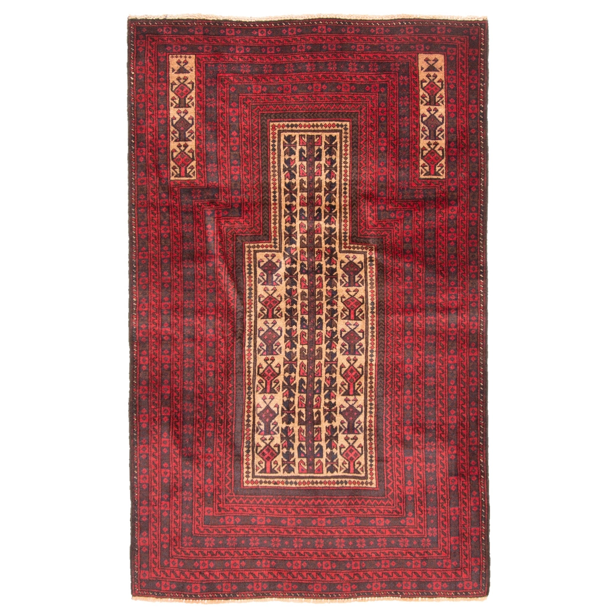 Ecarpetgallery Hand Knotted Teimani Tan Wool Rug 30 X 50