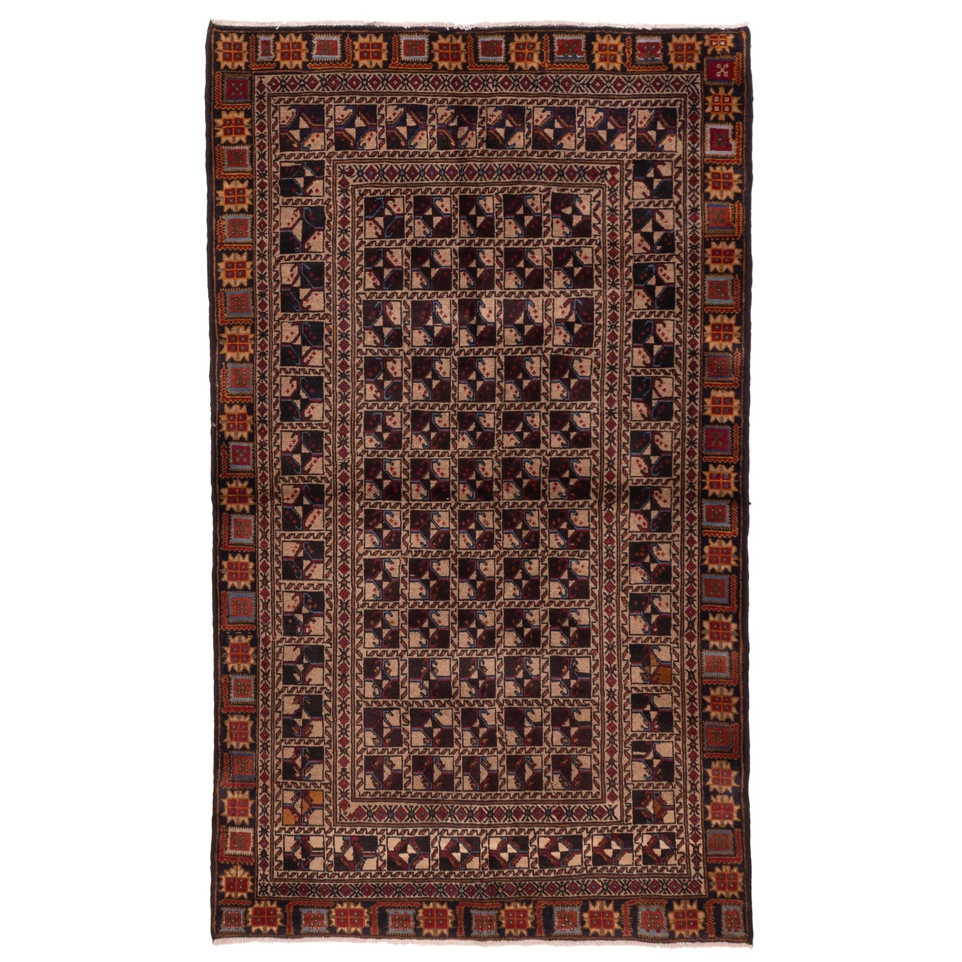 Ecarpetgallery Hand Knotted Teimani Tan Wool Rug 37 X 63
