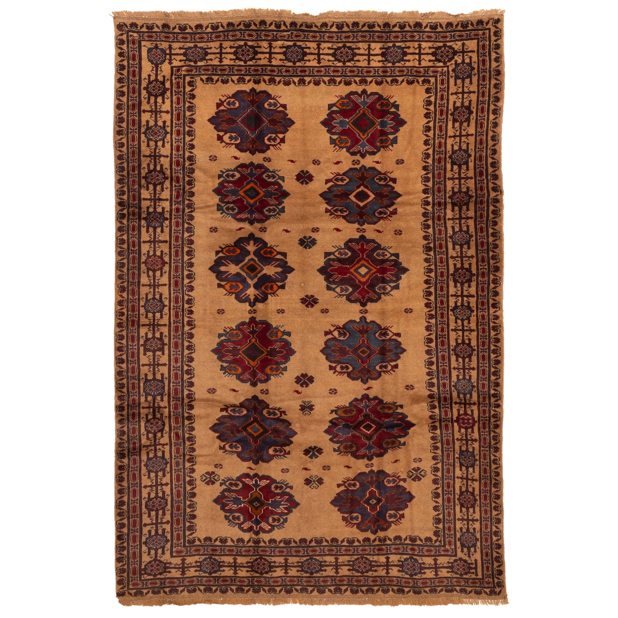 Ecarpetgallery Hand Knotted Teimani Tan Wool Rug 64 X 94