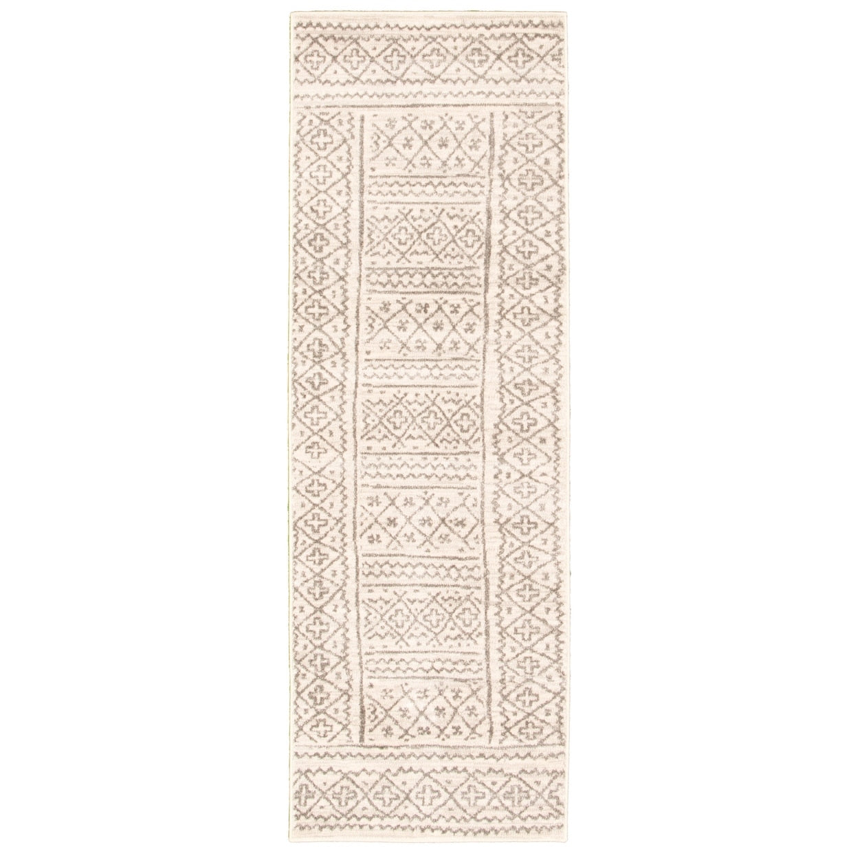 Ecarpetgallery Machine Woven Mia Blue Polypropylene Rug 27 X 80