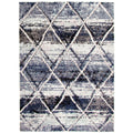 Ecarpetgallery Machine Woven Morocco Abstract Blue Polypropylene Rug 311 X 511