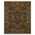 Grand Bazaar Hand Knotted 100 Percent Wool Pile Edmonton Rug In Charcoal Charcoal 8 6 X 11 6 86 X 116