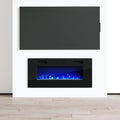 Efire1 40 Electric Fireplace Recessed Wall Mounted Heater 1500W 5100Btu