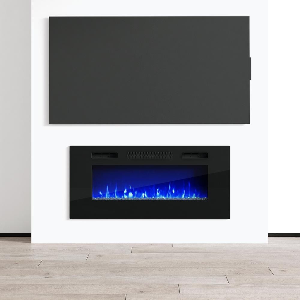 Efire1 40 Electric Fireplace Recessed Wall Mounted Heater 1500W 5100Btu