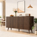 Erommy 58 Accent Storage Cabinet With Adjustable Shelves Sideboard Buffet With Doors For Living Room