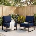 Erommy Waterproof Outdoor Patio Chair Cushions With Handles Ties Fade Resistant Pads For Dining Chairs And Couch Furniture