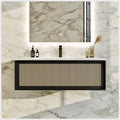 Eviva Nets 32 Inch Natural Oak And Black Vanity