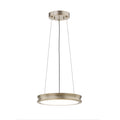 Justice Design Fusion Bevel 12 Inch Led Pendant With Opal Glass