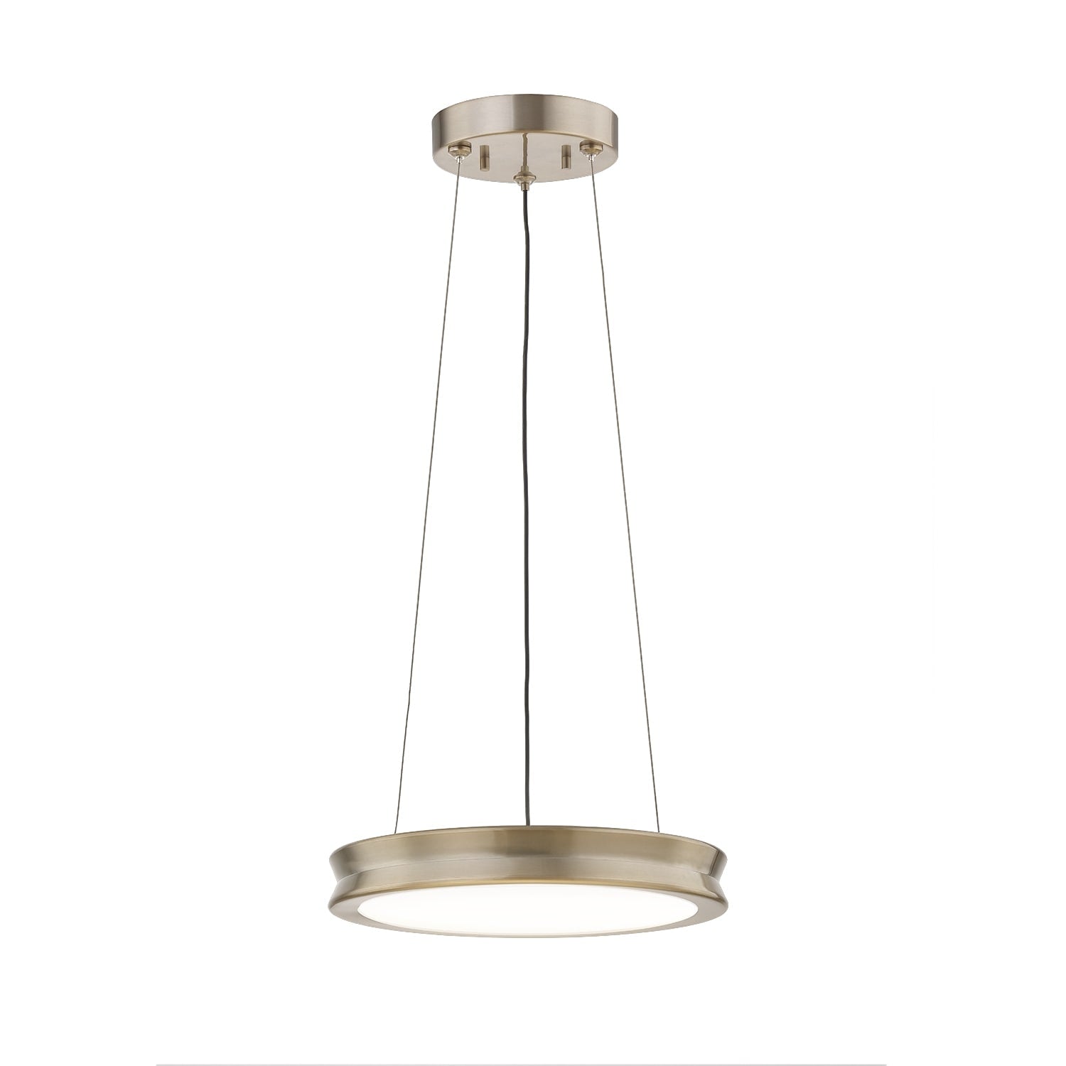 Justice Design Fusion Bevel 12 Inch Led Pendant With Opal Glass