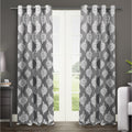 Gracewood Hollow Corine Medallion Pattern Blackout Curtain Panel Pair
