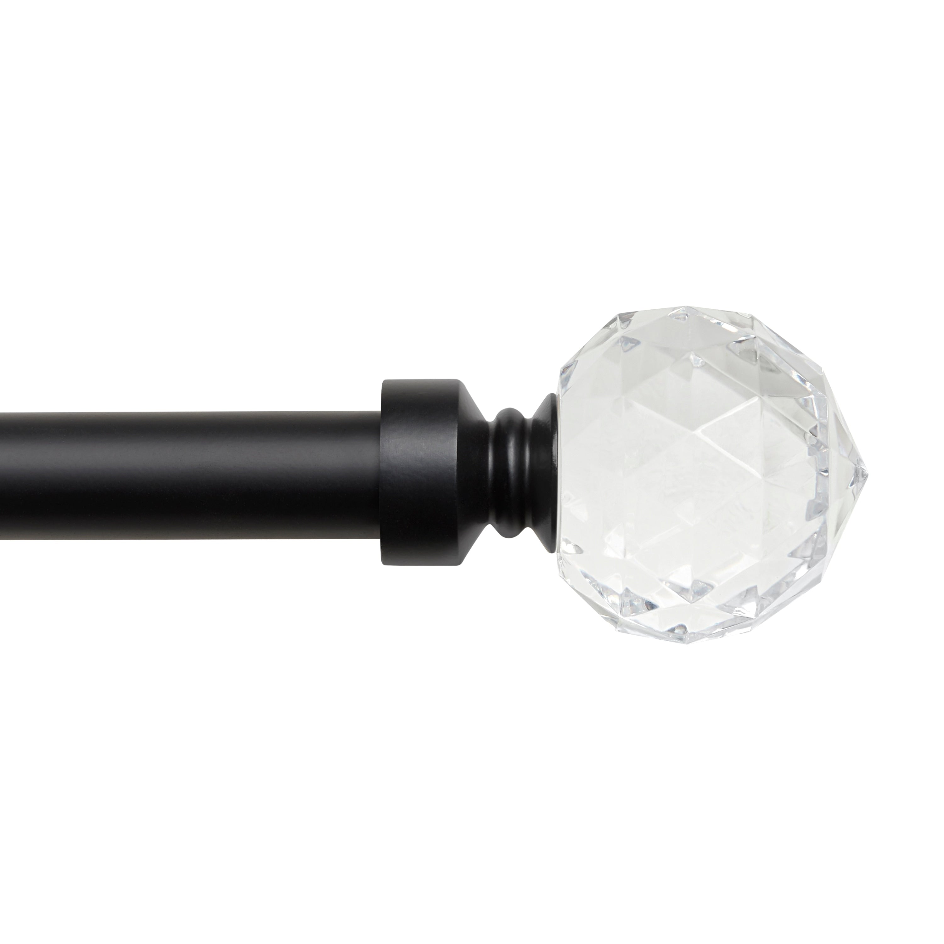 Ati Home Crystal Ball Outdoor Curtain Rod And Finial Set
