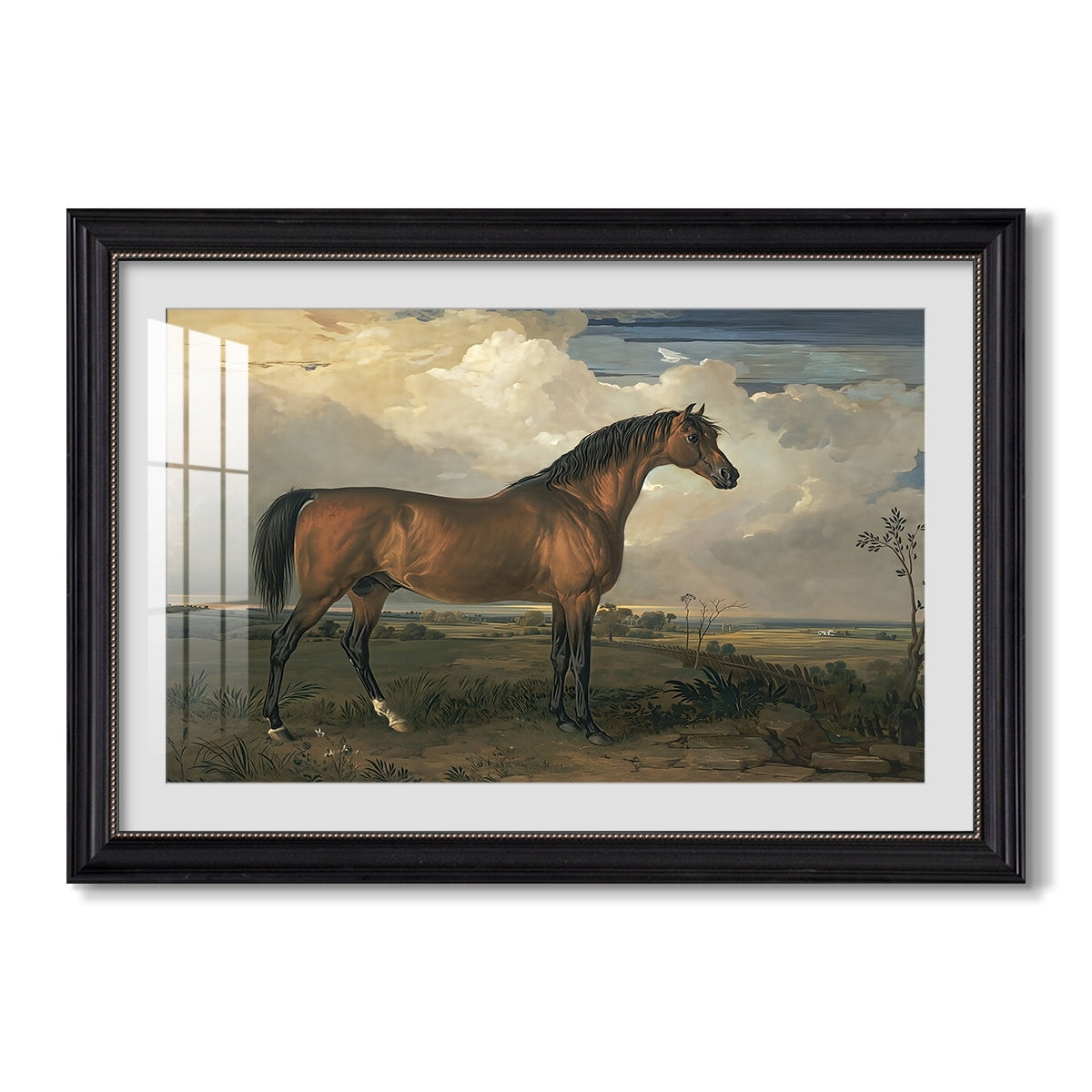 Eagle A Celebrated Stallion 1809 James Ward Custom Framed Print
