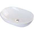 Eago Ba352 22 7 8 Ceramic Vessel Bathroom Sink Less Overflow White
