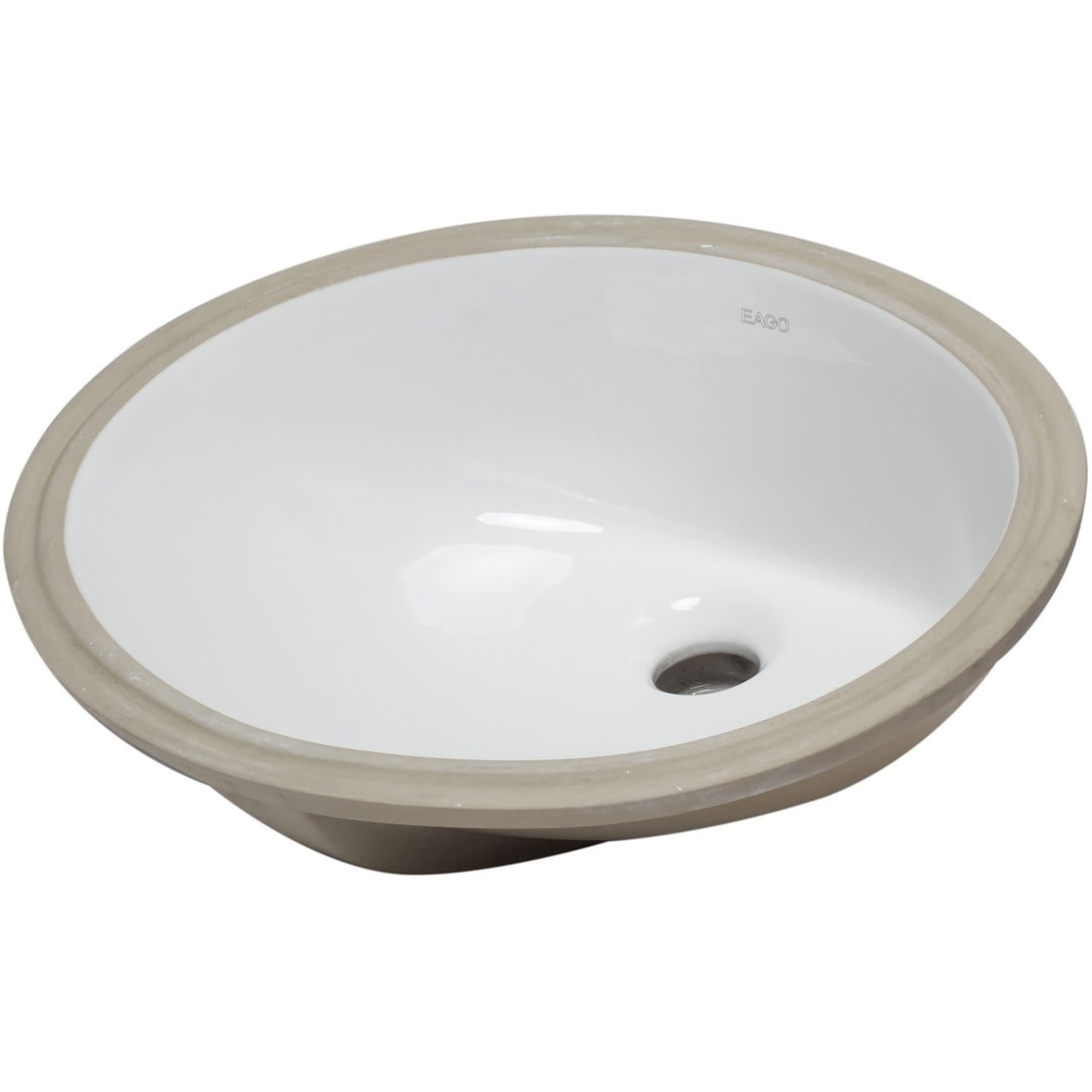 Eago Bc224 17 3 4 Undermount Bathroom Sink With Overflow White
