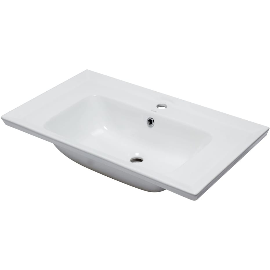 Eago Bh003 31 1 2 Drop In Bathroom Sink With Overflow White