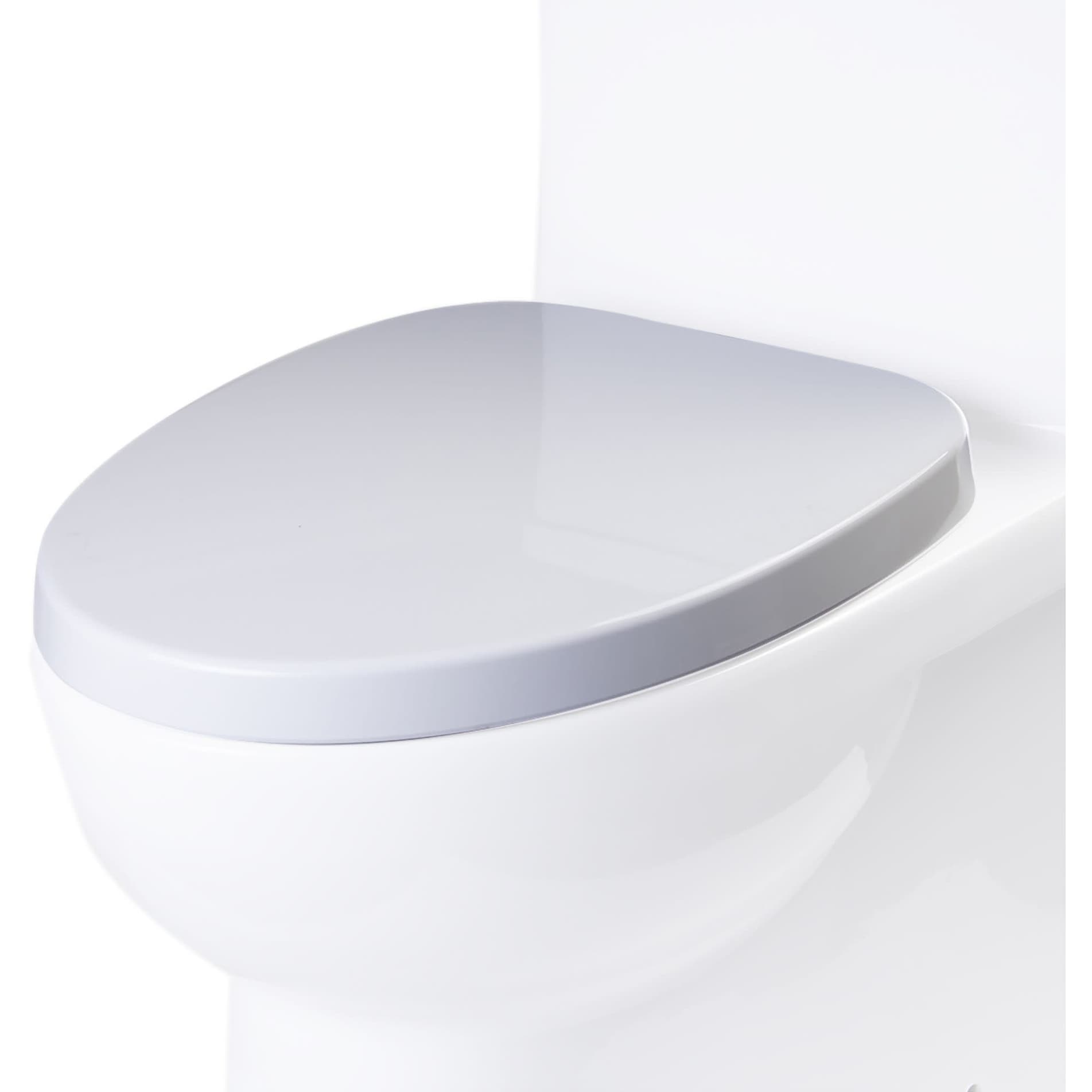 Eago R 359Seat Elongated Closed Front Toilet Seat With Soft Close White