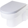 Eago R 101Seat Elongated Closed Front Toilet Seat With Soft Close White
