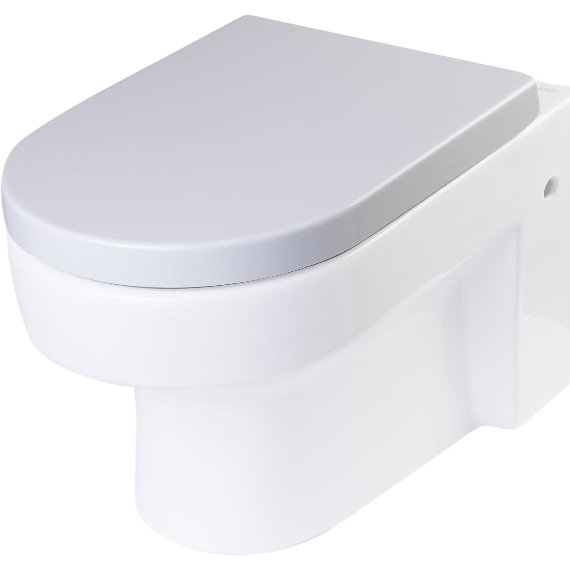 Eago R 101Seat Elongated Closed Front Toilet Seat With Soft Close White