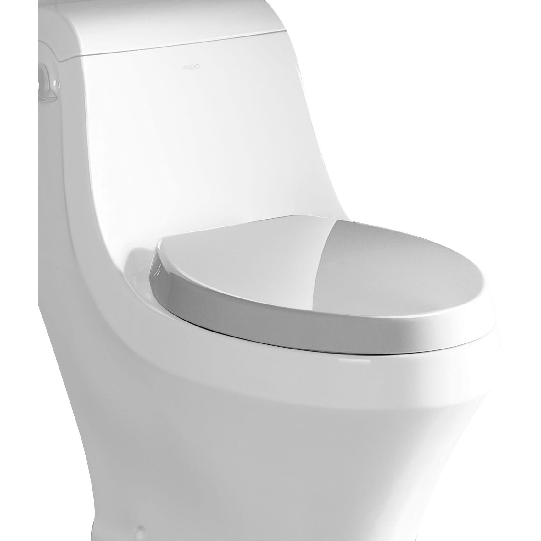 Eago R 133Seat Elongated Closed Front Toilet Seat With Soft Close White
