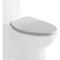 Eago R 364Seat Elongated Closed Front Toilet Seat With Soft Close White
