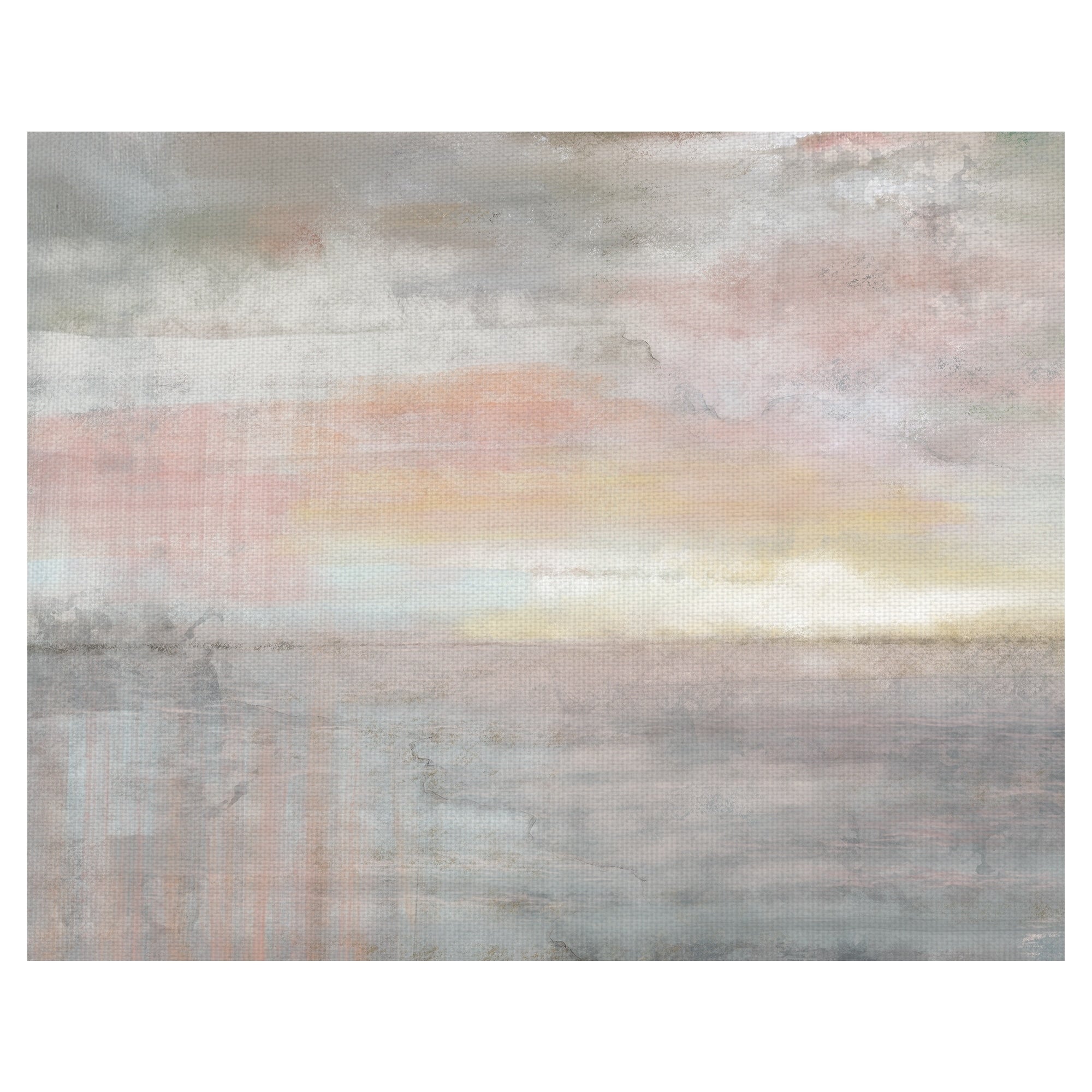Early Morning Abstract Sunrise By Nan Wrapped Canvas Painting Art Print