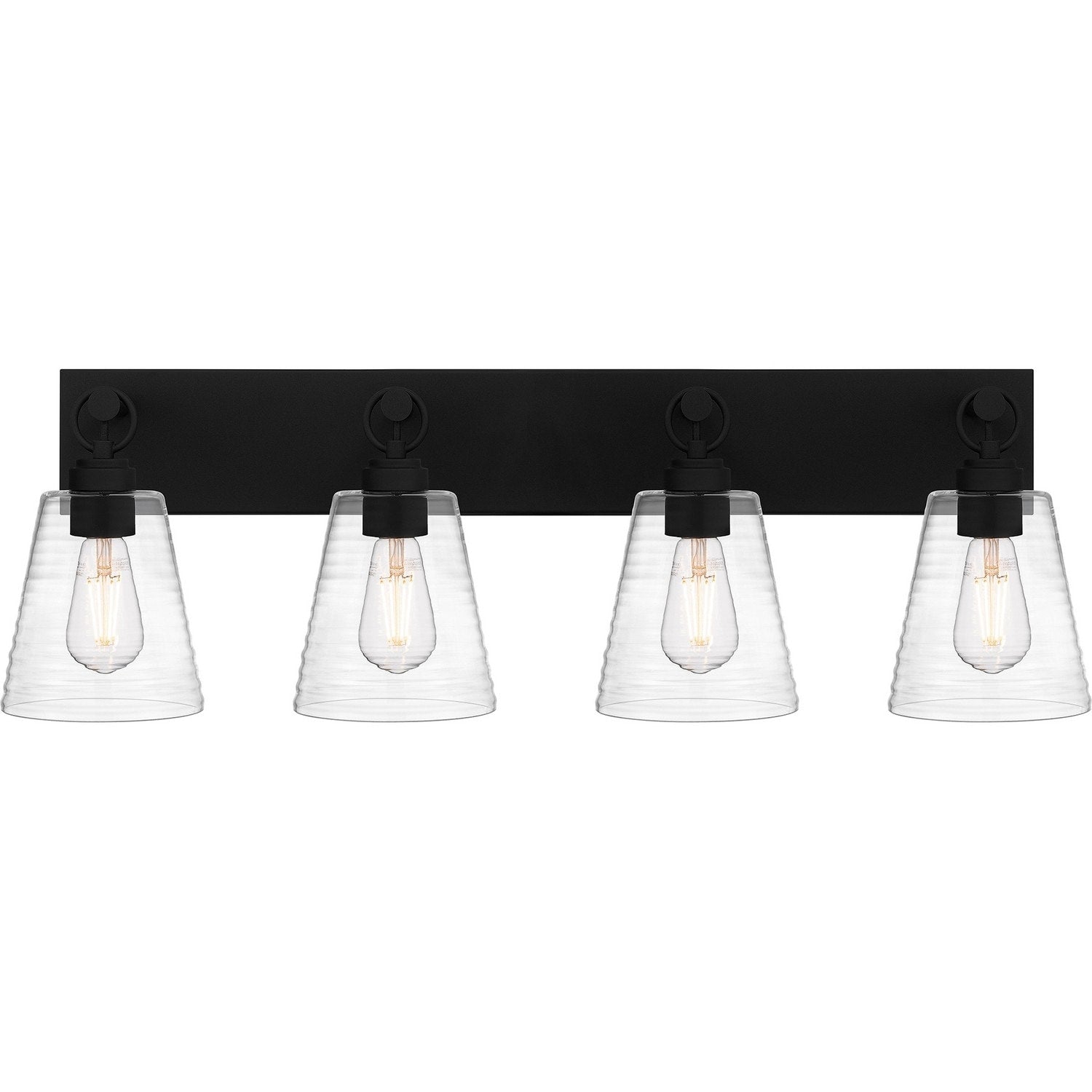 Earth Black Four Light Bath From The Dacosta Collection