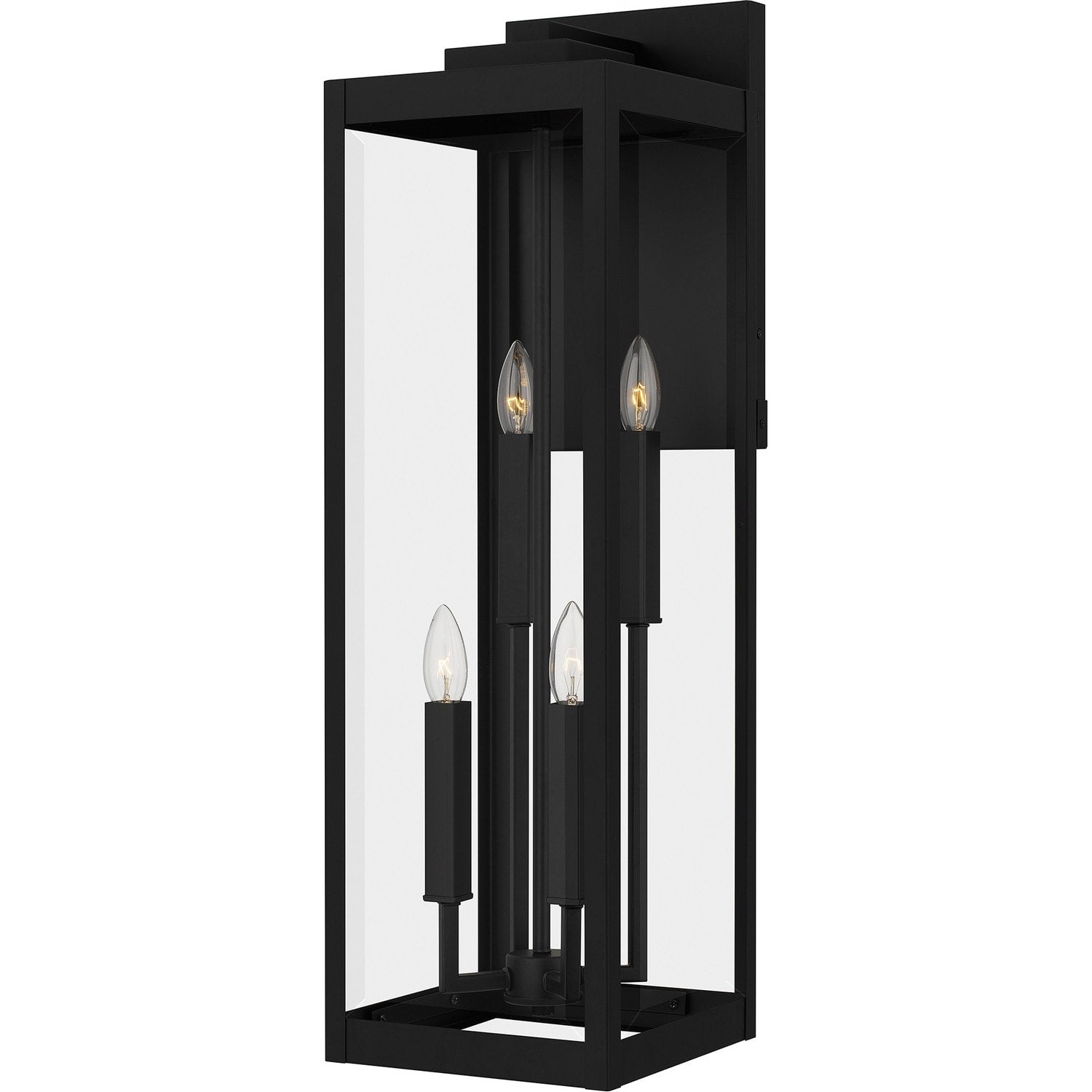 Earth Black Four Light Outdoor Wall Mount From The Westover Collection