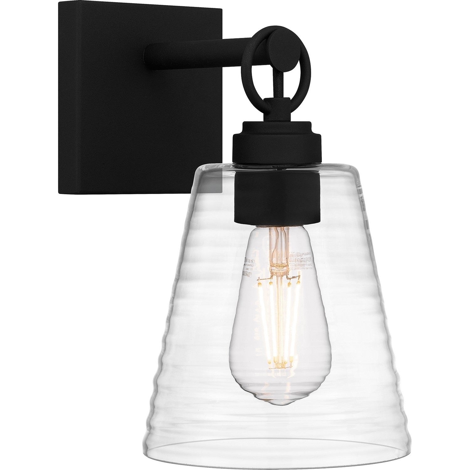 Earth Black One Light Wall Sconce From The Dacosta Collection