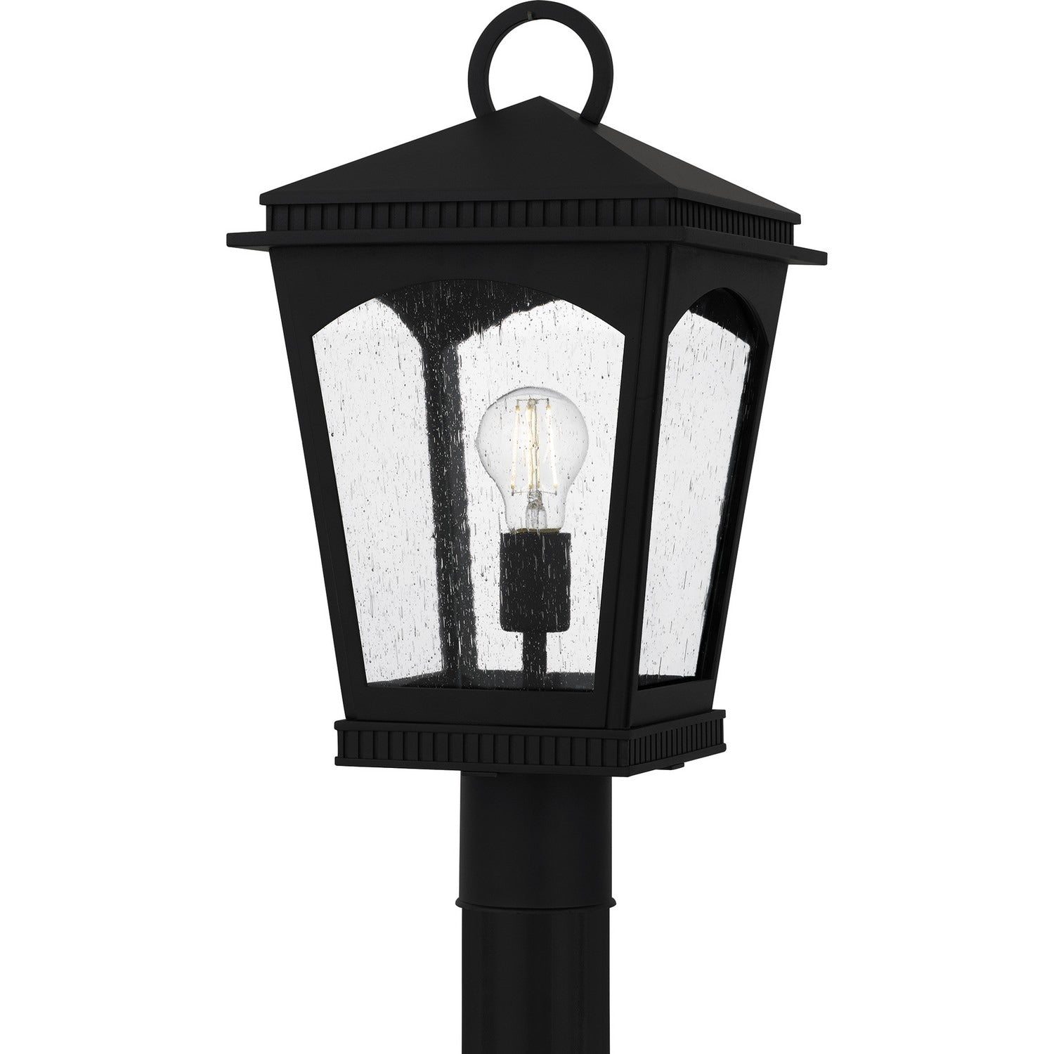 Earth Black Outdoor Post Lantern From The Huck Collection