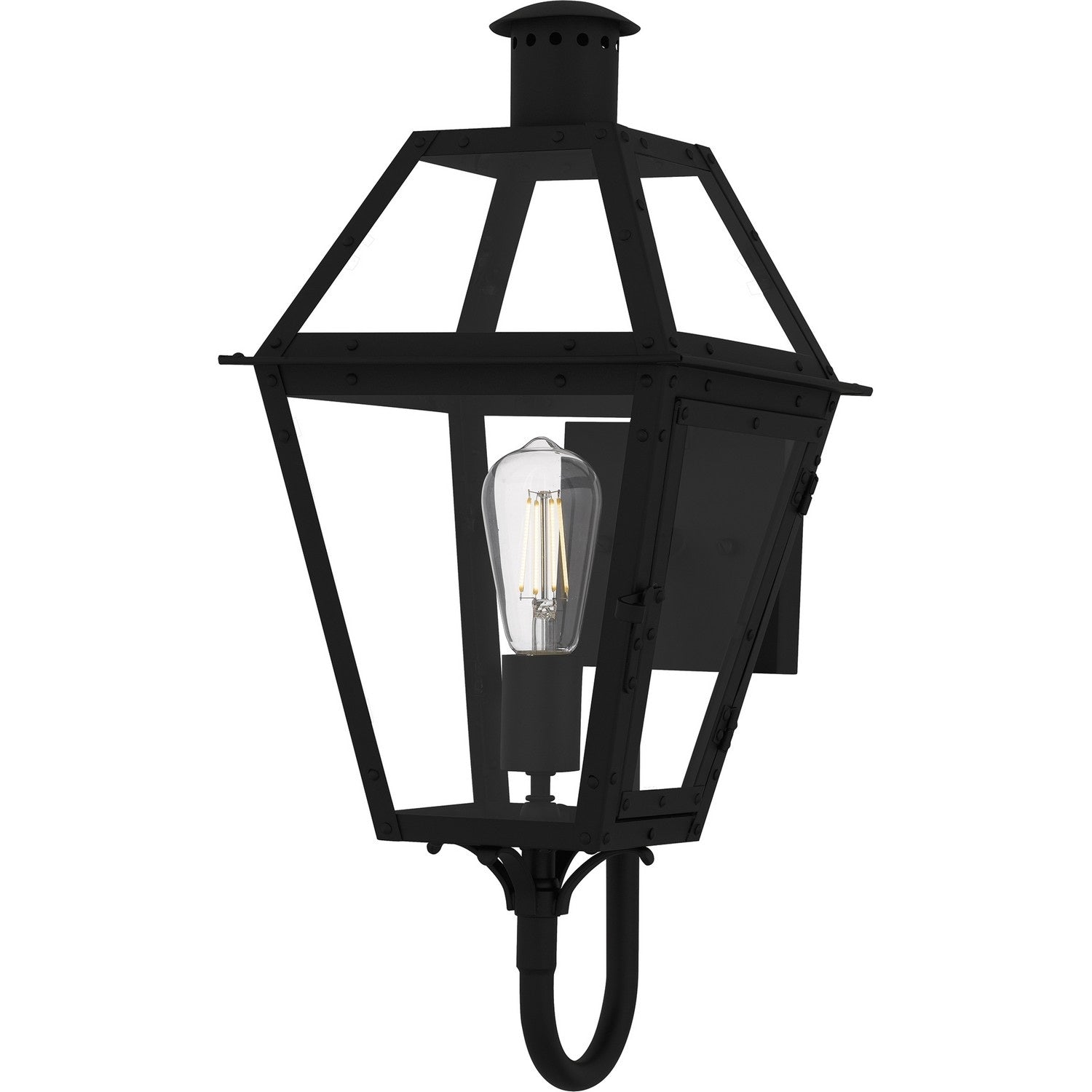 Earth Black Outdoor Wall Lantern From The Rue De Royal Collection