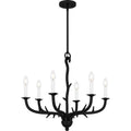 Earth Black Six Light Chandelier From The Oakley Collection