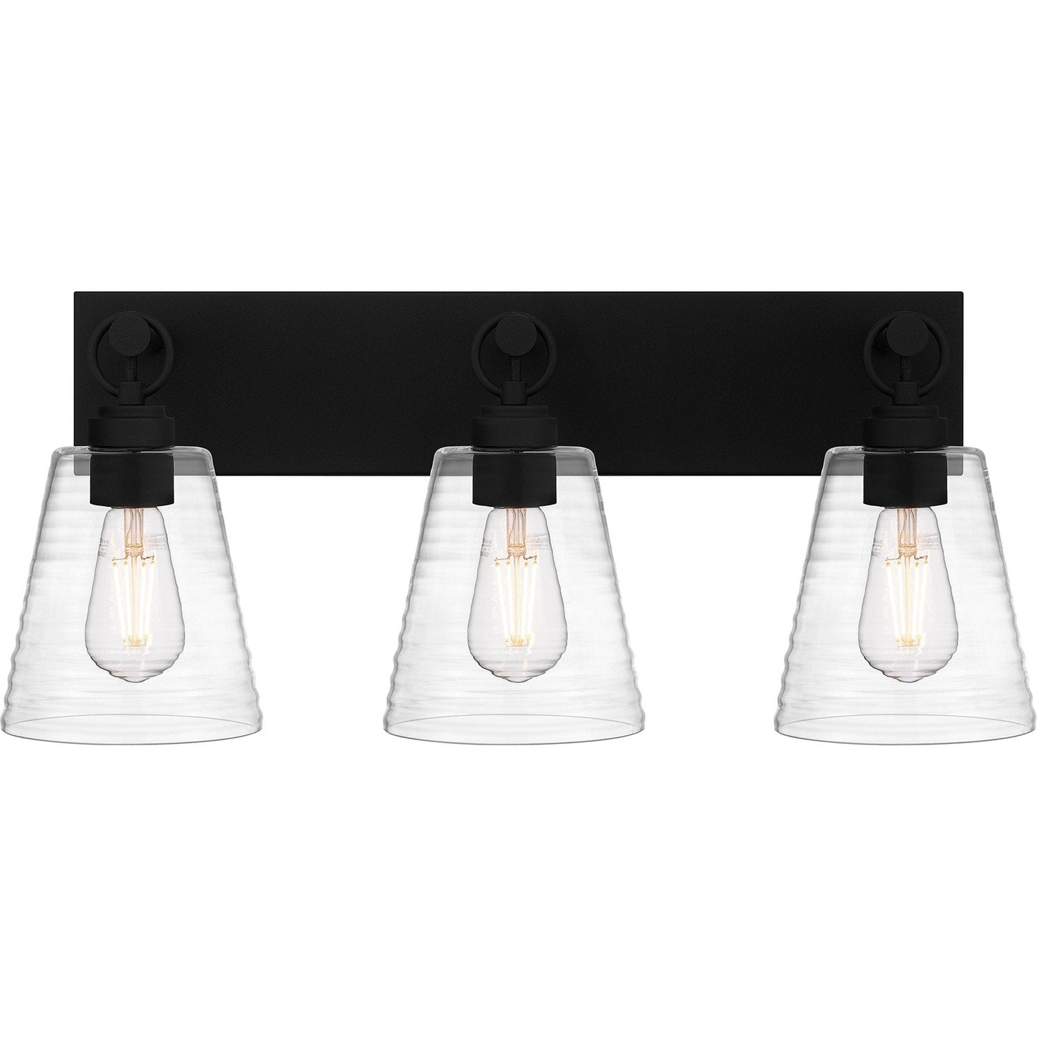 Earth Black Three Light Bath From The Dacosta Collection