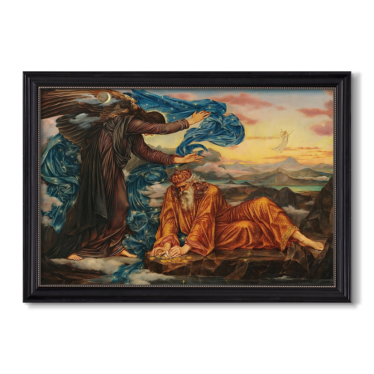 Earthbound 1897 Evelyn De Morgan Custom Framed Canvas