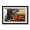 Earthbound 1897 Evelyn De Morgan Custom Framed Print