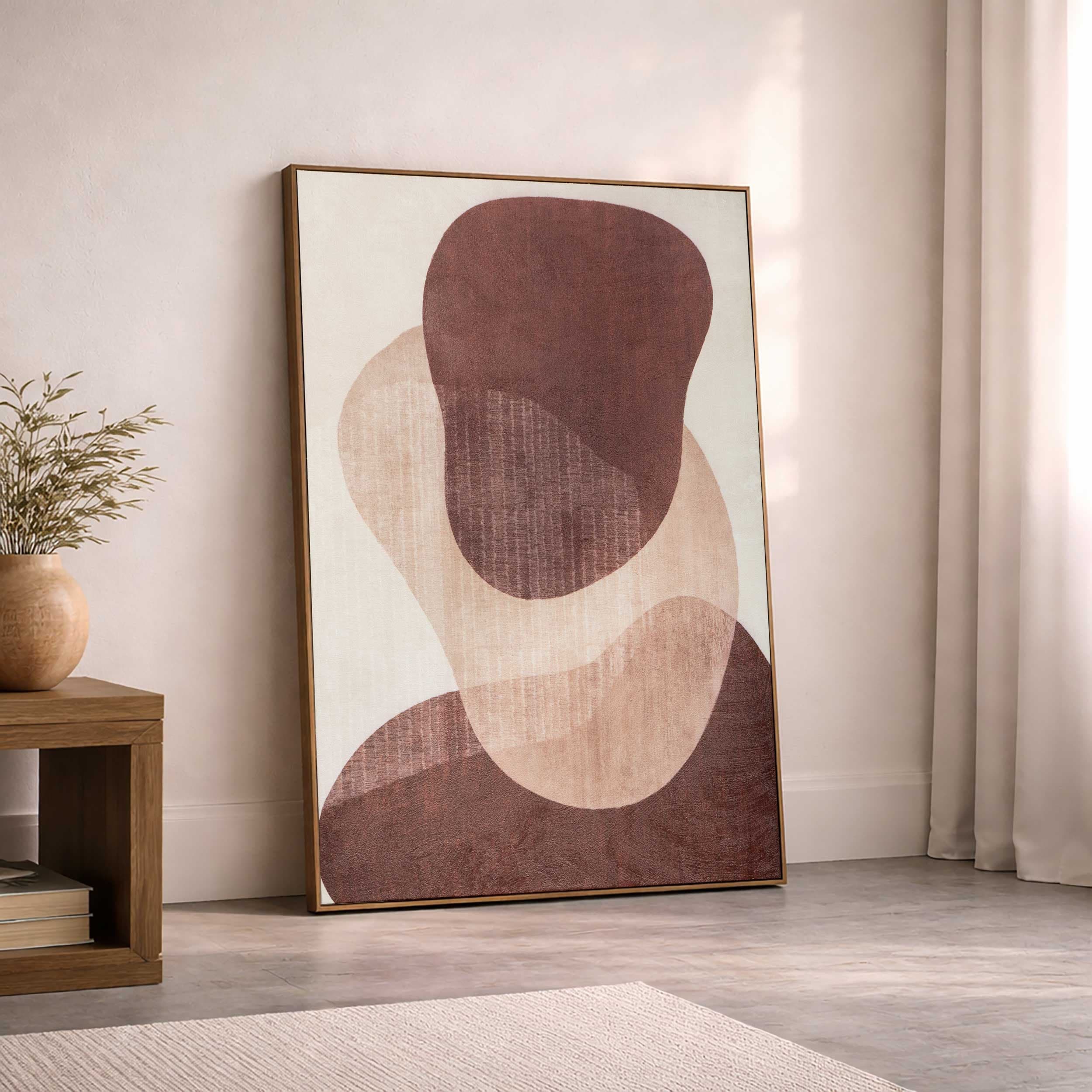 Earthen Strata Ii Handed Painted Canvas