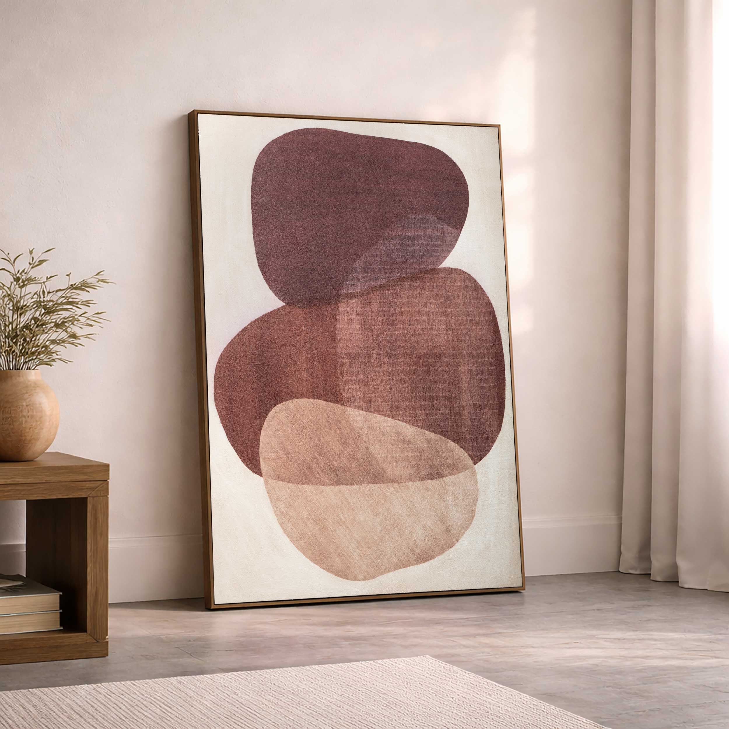 Earthen Strata I Handed Painted Canvas